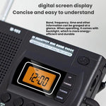 Lecteur radio portable FM/AM/SW à bande complète avec horloge LCD contrôlée, pour UE, pour US