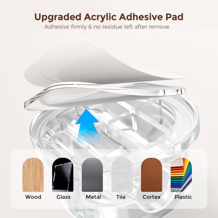 Organisateur de câble de bureau multifonction adhésif AhaStyle WG178, 6 pcs, clip pour câble de charge de données