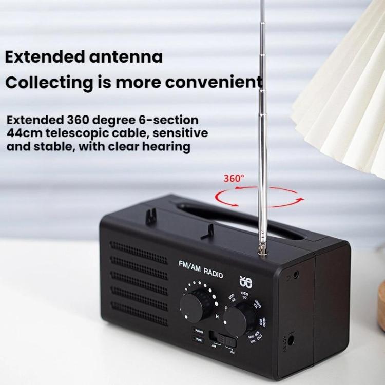 Lecteur radio à double bande FM/AM avec prise d'alimentation externe, pour UE, pour US