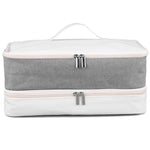 Sac de rangement double couche pour outils de beauté, peut contenir sèche-cheveux, fers à friser, lisseurs