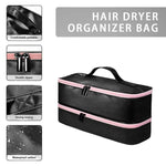 Sac de rangement double couche pour outils de beauté, peut contenir sèche-cheveux, fers à friser, lisseurs