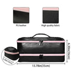 Sac de rangement double couche pour outils de beauté, peut contenir sèche-cheveux, fers à friser, lisseurs