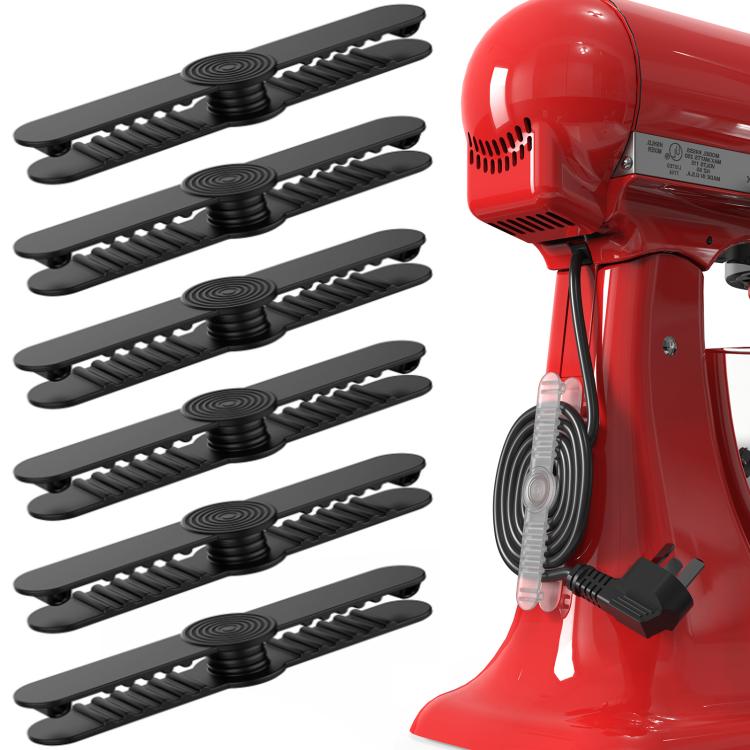 AhaStyle DD-06 Organiseur de câble adhésif pour cuisine, 6 pièces