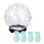 Casque de chat anti-morsure + couvre-pattes de deuxième génération, petit vert clair, petit rose, petit bleu clair, grand vert clair, grand rose, grand bleu clair