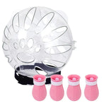 Casque de chat anti-morsure + couvre-pattes de deuxième génération, petit vert clair, petit rose, petit bleu clair, grand vert clair, grand rose, grand bleu clair