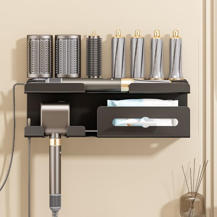 Pour Support de Rangement Sans Perçage pour Fer à Boucler Multi-Fonction et Sèche-Cheveux Dyson