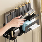 Pour Support de Rangement Sans Perçage pour Fer à Boucler Multi-Fonction et Sèche-Cheveux Dyson
