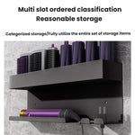 Pour un support mural de rangement pour sèche-cheveux et fer à friser Dyson, en aluminium noir, fer à repasser