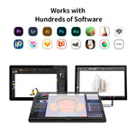 Écran de dessin numérique VEIKK VK1600 de 15,6 pouces, écran de dessin électronique compatible avec les téléphones mobiles