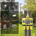 Contrôleur d'arrosage automatique intelligent extérieur avec minuterie d'irrigation à trois voies, norme UK, norme US