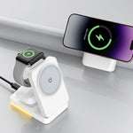 Chargeur sans fil vertical magnétique 3 en 1 G12 pour iPhone / AirPods / Apple Watch