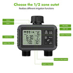 Minuterie d'arrosage intelligente à double sortie Contrôleur d'irrigation automatique, norme UK, norme US