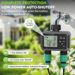 Minuterie d'arrosage intelligente à double sortie Contrôleur d'irrigation automatique, norme UK, norme US