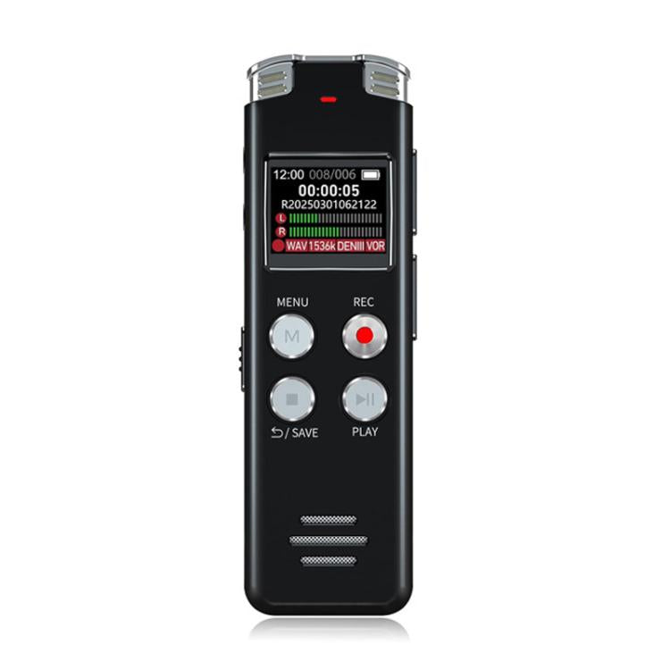 Enregistreur vocal numérique portable HD à réduction de bruit activé par la voix pour conférences, 64 Go, 128 Go
