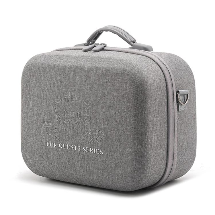 Pour Meta Quest 3 / 3S BKano Q3-002 Sac de rangement pour console de casque VR Sac à bandoulière et à main, Gris