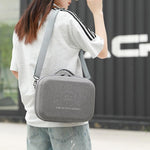 Pour Meta Quest 3 / 3S BKano Q3-002 Sac de rangement pour console de casque VR Sac à bandoulière et à main, Gris