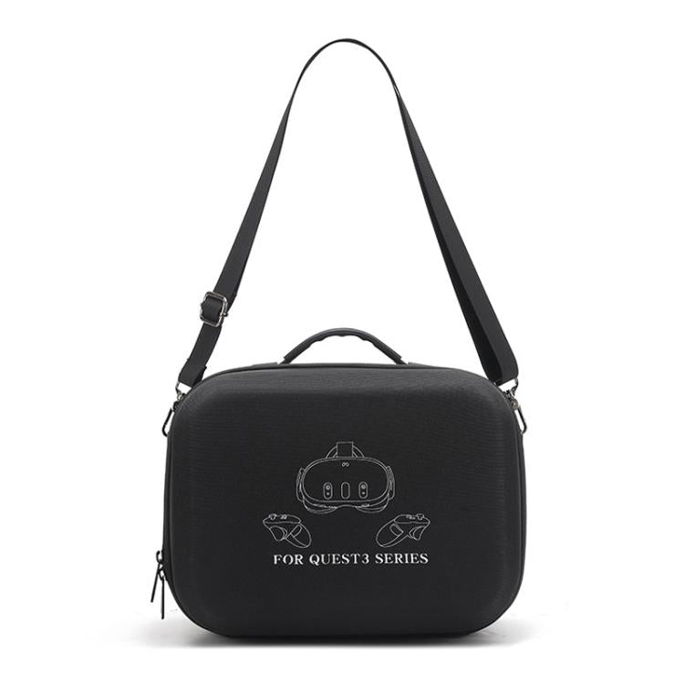 Pour Meta Quest 3 / 3S BKano Q3-001 Sac de rangement pour console de casque VR Sac à bandoulière et à main, Noir