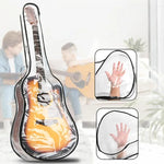 Housse anti-poussière pour guitare électrique 40-41 pouces, sac gig transparent en TPU avec double fermeture éclair, étui de protection