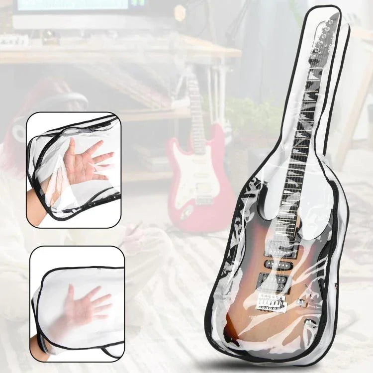 Housse anti-poussière pour guitare électrique 39 pouces, sac gig en TPU avec double fermeture éclair, étui de protection