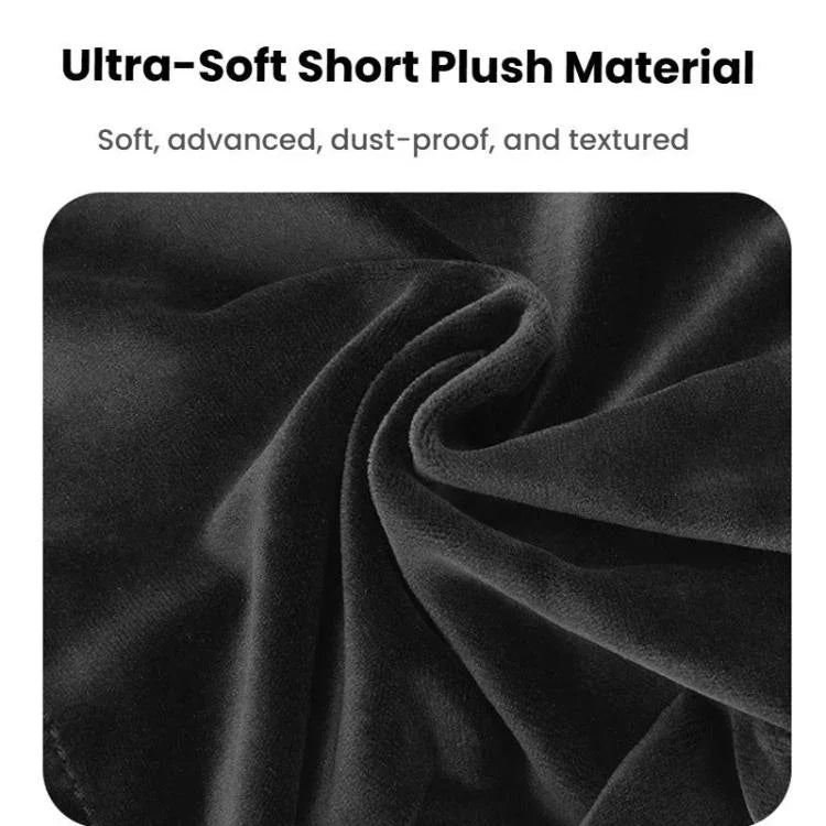Étui de rangement universel pour casque, sac à cordon anti-poussière avec peluche courte ultra-douce, sac à cordon