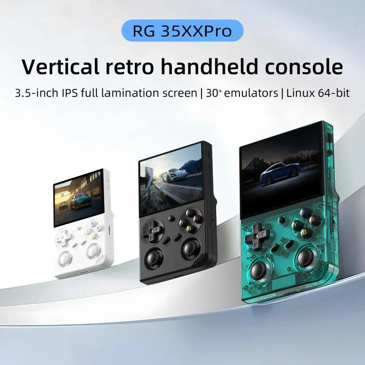 Console portable rétro ANBERNIC RG 35XXPro, écran 3,5 pouces, appareil de jeu de poche Linux 64 bits, 64G+128G, 64G+256G