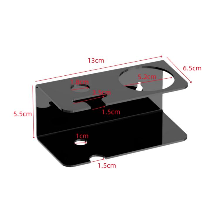 Support de rangement de rasoir en acrylique pour mur de salle de bain, 1 pièce, 2 pièces