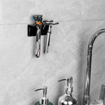 Support de rangement de rasoir mural de salle de bain en acrylique autocollant, 1 pièce, 2 pièces