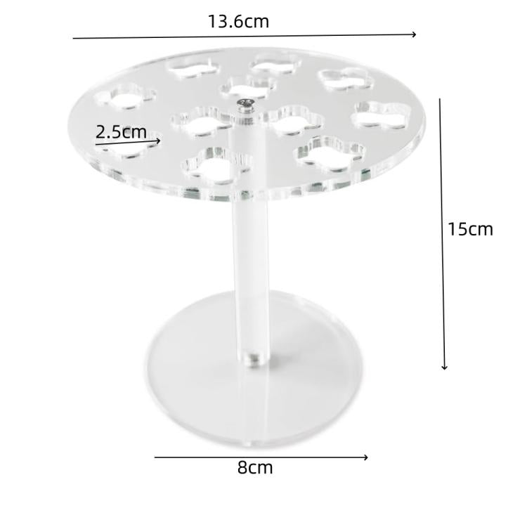 Support de rangement mural en acrylique à 11 trous pour ciseaux de barbier, 1 pièce, 2 pièces
