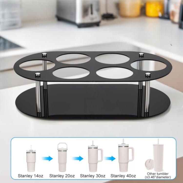 Support de Rangement pour Bouteilles d'Eau de Bureau, YX174 Noir, YX174 Transparent