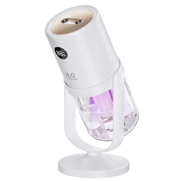 Humidificateur double pulvérisation antibactérien WT35 avec support amovible, atomiseur hydratant silencieux de bureau