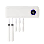Support de rangement stérilisateur UV automatique pour brosses à dents avec couvercle à rabat et séchage