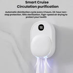 Stérilisateur de brosses à dents intelligent UV mural et séchoir à air