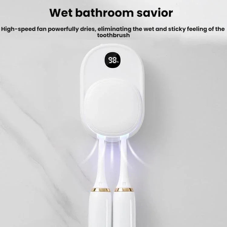 Stérilisateur de brosses à dents intelligent UV mural et séchoir à air