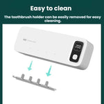 Stérilisateur UV pour brosses à dents électriques avec séchage automatique et rangement mural pour salle de bain