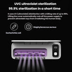 Stérilisateur UV pour brosses à dents électriques avec séchage automatique et rangement mural pour salle de bain