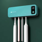Stérilisateur UV pour brosses à dents électriques avec séchage automatique et rangement mural pour salle de bain