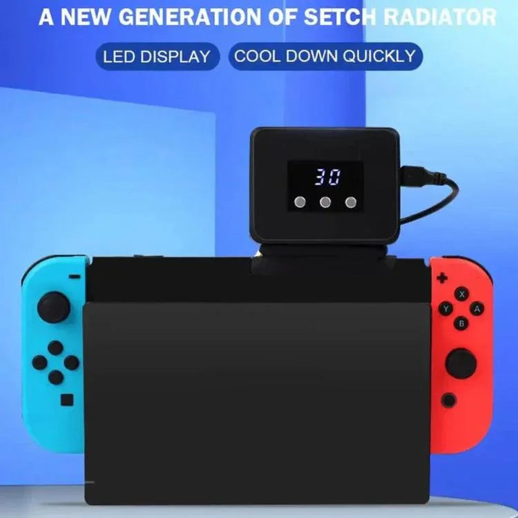 Radiateur d'échappement pour console Nintendo Switch 2 / Switch avec affichage de température, RDS-2827 Blanc, RDS-2827 Noir