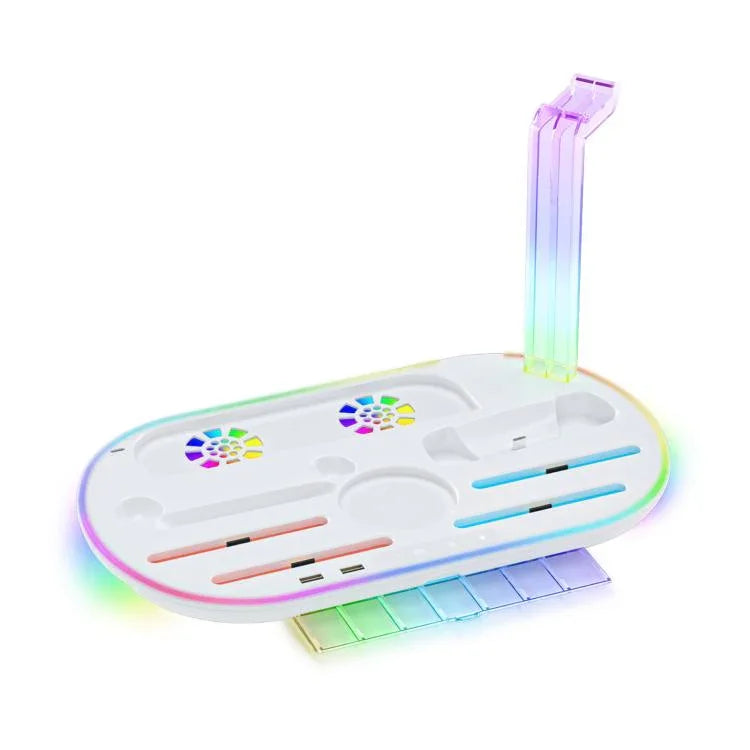 Base de charge avec lumière RGB, refroidissement et rangement intégré pour Nintendo Switch 2 JYS NS2322