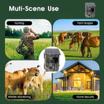 Caméra de Chasse Extérieure 2K 4G avec Contrôle Mobile à Distance via APP, Supporte Email / FTP, HC-600Pro