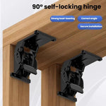 Charnière pliante auto-bloquante à 90 degrés pour table, chaise, pied de lit, supports pliables