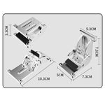 Charnière pliante auto-bloquante à 90 degrés pour table, chaise, pied de lit, supports pliables
