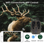 Caméra de Chasse Infrarouge 4K 120MP Supportant Visualisation Mobile à Distance via APP Photos / Vidéos, WiFi940Pro-Li