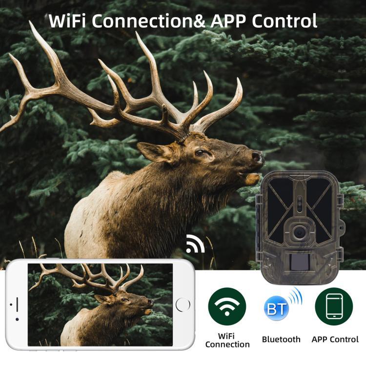 Caméra de Chasse Infrarouge 4K 120MP Supportant Visualisation Mobile à Distance via APP Photos / Vidéos, WiFi940Pro-Li