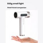 Sèche-cheveux sans fil haute vitesse moteur 100 000 tr/min, charge rapide USB-C et batterie intégrée 15600 mAh