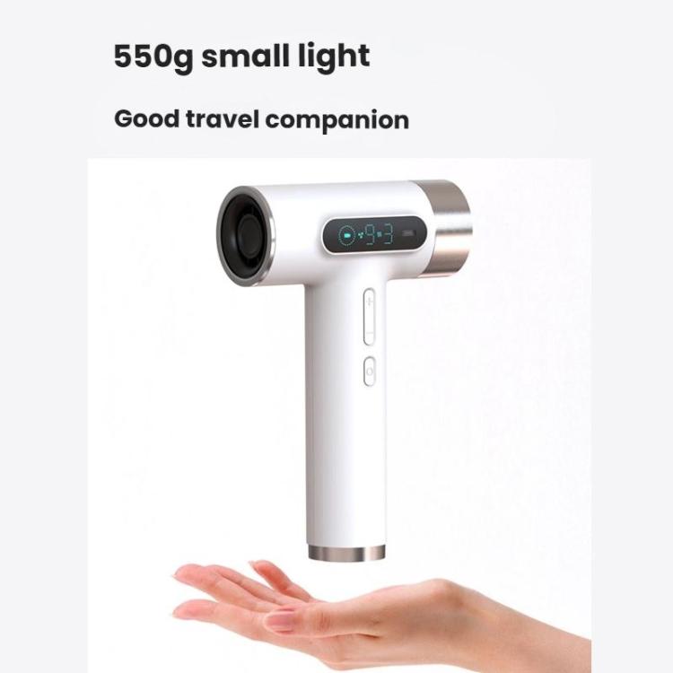 Sèche-cheveux sans fil haute vitesse moteur 100 000 tr/min, charge rapide USB-C et batterie intégrée 15600 mAh