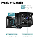 Moniteur Bébé Voiture HD 1080P 4,3 pouces