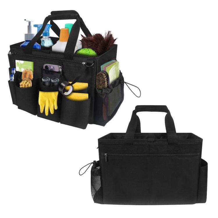 Sac de rangement pour produits d'entretien avec tablier de poche détachable