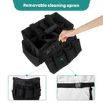 Sac de rangement pour produits d'entretien avec tablier de poche détachable