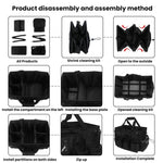 Sac de rangement pour produits d'entretien avec tablier de poche détachable