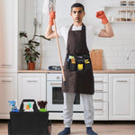 Sac de rangement pour produits d'entretien avec tablier de poche détachable